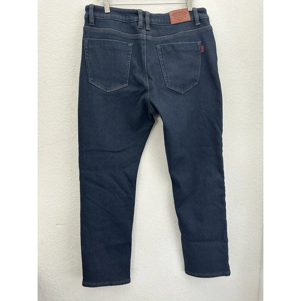 NWT McStuart New York Mens 34 Warm Bonded Thermal Lined Jeans Dark Indigo